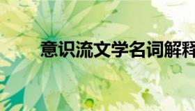 意识流文学名词解释（意识流文学）