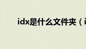 idx是什么文件夹（idx是什么文件）