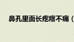 鼻孔里面长疙瘩不痛（鼻孔里面长疙瘩）