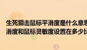 生死狙击鼠标平滑度是什么意思（生死狙击设置中的鼠标平滑度和鼠标灵敏度设置在多少比较好_360）