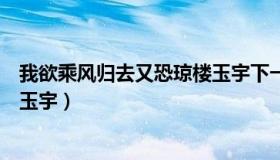 我欲乘风归去又恐琼楼玉宇下一句（我欲乘风归去又恐琼楼玉宇）