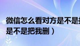 微信怎么看对方是不是拉黑（微信怎么看对方是不是把我删）