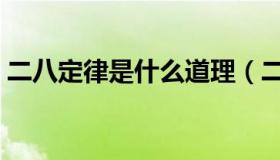 二八定律是什么道理（二八定律是什么意思）