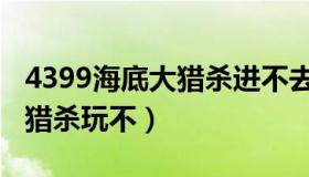 4399海底大猎杀进不去怎么办（4399海底大猎杀玩不）