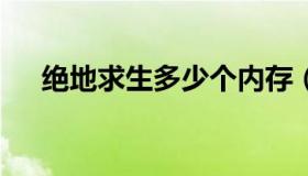 绝地求生多少个内存（绝地求生多少g）