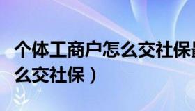 个体工商户怎么交社保最简单（个体工商户怎么交社保）