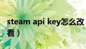 steam api key怎么改（steam api key在哪看）