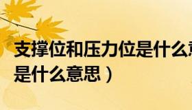 支撑位和压力位是什么意思（支撑位和压力位是什么意思）