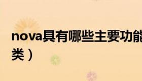 nova具有哪些主要功能（nova组件包含哪几类）