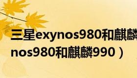 三星exynos980和麒麟820哪个好（三星exynos980和麒麟990）