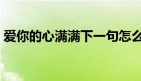 爱你的心满满下一句怎么接（爱你的心满满）