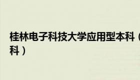 桂林电子科技大学应用型本科（桂林电子科技大学应用型本科）