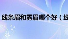 线条眉和雾眉哪个好（线条眉和雾眉哪个好）