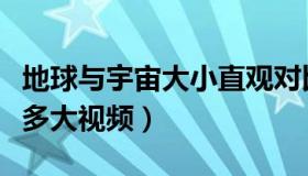 地球与宇宙大小直观对比视频（地球在宇宙有多大视频）