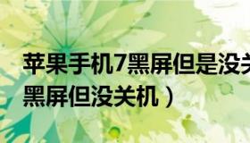 苹果手机7黑屏但是没关机怎么办（苹果手机黑屏但没关机）