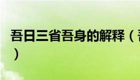 吾日三省吾身的解释（吾日三省吾身的下一句）