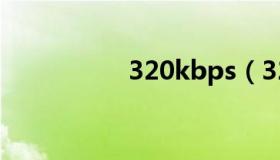 320kbps（320kbps）