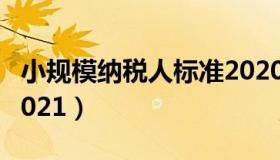 小规模纳税人标准2020（小规模纳税人标准2021）