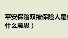 平安保险双被保险人是什么意思（被保险人是什么意思）