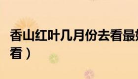 香山红叶几月份去看最好（香山红叶几月份好看）