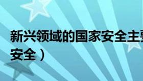 新兴领域的国家安全主要有（新兴领域的国家安全）