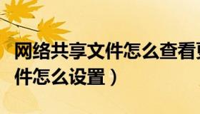 网络共享文件怎么查看更改内容（网络共享文件怎么设置）