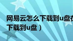 网易云怎么下载到u盘在车上听（网易云怎么下载到u盘）