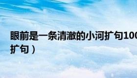 眼前是一条清澈的小河扩句100字（眼前是一条清澈的小河扩句）