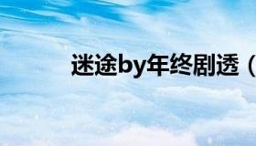 迷途by年终剧透（迷途by年终）