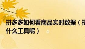 拼多多如何看商品实时数据（拼多多分析商品数据你们都用什么工具呢）