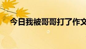 今日我被哥哥打了作文（我被哥哥打了）