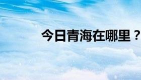 今日青海在哪里？青海在哪里？