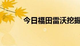 今日福田雷沃挖掘机价格多少？