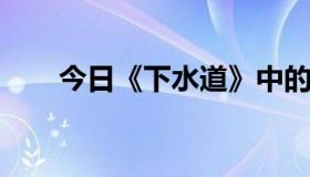 今日《下水道》中的美人鱼情节介绍