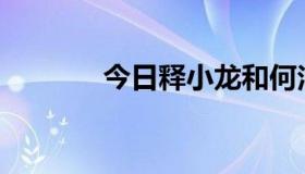 今日释小龙和何洁谁更有名？