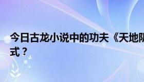 今日古龙小说中的功夫《天地阴阳交征大悲赋》有哪几种招式？