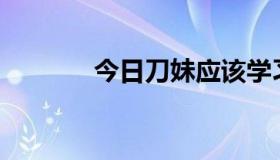 今日刀妹应该学习什么技能？