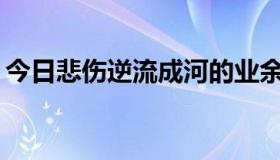 今日悲伤逆流成河的业余文章会单独出书吗？