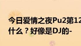 今日爱情之夜Pu2第12分40秒的背景音乐是什么？好像是DJ的-