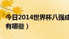 今日2014世界杯八强成绩（2014世界杯八强有哪些）