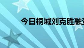 今日桐城刘克胜融资案进展如何？