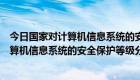 今日国家对计算机信息系统的安全保护等级分为（国家对计算机信息系统的安全保护等级分为）