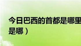 今日巴西的首都是哪里啊 位于（巴西的首都是哪）