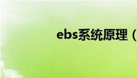 ebs系统原理（ebs系统）