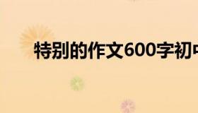 特别的作文600字初中（特别的作文）