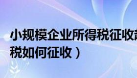 小规模企业所得税征收起点（小规模企业所得税如何征收）