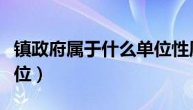 镇政府属于什么单位性质（镇政府属于什么单位）