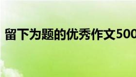 留下为题的优秀作文500字（留下作文题目）