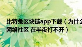 比特兔区块链app下载（为什么 BIT2 比特兔直线英语儿童网络社区 在半夜打不开）