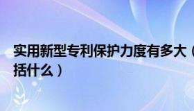 实用新型专利保护力度有多大（实用新型专利的保护具体包括什么）